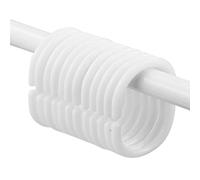 SZCXDKJ Shower Curtain Rings,12 Pack Plastic Curtain Hanging Rings,C-Shaped Shower Curtain Hook Made of Plastic, Shower Curtain Hooks for Bathroom,White, Hooks for Bathroom Shower Window Rod