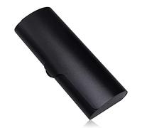 SZCXDKJ Slim Aluminium Glasses Case, Lightweight Eyeglasses Case Spectacles Protection Case with Aluminium Outer and Snap Lock for Women Men（black）