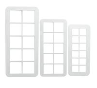 SZCXDKJ Square Cookie Cutters - Set of 3 Geometric Square Cake Fondant Cutters 3 Sizes Cake Decorating