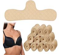 SZDN 12pcs Bra Pads, Reusable Sweat Cotton Bras, Bra Liners, Breathable Support Pads, Washable Pads, Women's Sweat Absorbing Pads, Suitable for Sweat Protection in The Lower Chest Area