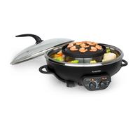 Szechuan, 2-in-1 Hot Pot and Grill Plate, 5 L Vol., 1350/600 W, Black