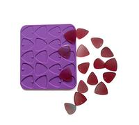 Szecl 20 Cavities Guitar Thumb Picks Casting Mold Guitar Picks Medium and Thin 5 Thickness 0.5mm, 0.75mm, 1.0mm, 1.2mm, 1.5mm DIY Plectrums Epoxy Resin Mold for Electric Guitar, Bass Guitars
