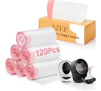 SZEE 120Pcs Litter Box Robot 4 Bags, Not for Traditional Cat Litter Tray
