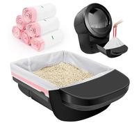 SZEE Pack of 120 Self-Cleaning Cat Litter Tray Bags, Automatic Cat Litter Tray Bin Bags with Drawstrings, Electric Cat Litter Tray for Litter-Robot 3/4, Scratch-Resistant for Pets, 63.5 x 40.6 cm