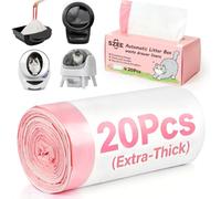 SZEE Thickened Litter Box Robot 4 Bags 20 Pcs, Automatic Litter Box Liners
