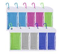 SZELAM [10 Pack] Cooling Towel (40''x 12'') Cooling Neck Towel, Towels for Hot Weather, Ice Towel for Sport, Yoga, Gym and More, Athletes, 2 Sky Blue/2 Rose Red/2 Green/2 Gray/2 Royal Blue