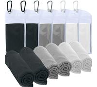 SZELAM 6 Packs Cooling Towel (40"x12"),Ice Towel,Soft Breathable Instant Towel,Microfiber Cool Towel for Yoga,Golf,Sport,Running,Gym,Workout,Camping,Fitness,Outdoor & More Activities