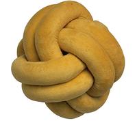 SZETOSY Knot Ball Pillow - GOODCHANCEUK Knot Ball Cushion Handmade Nap Pillow Plush Decorative Throw Pillow For Bedroom Sofa Car Office Travel 25x25CM Yellow
