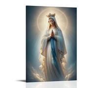 SZETQXUKP Christian Religious Poster of Virgin Mary Praying Poster Decorative Painting Canvas Wall Posters And Art Picture Print Modern Family Bedroom Decor Posters 24x36inch(60x90cm)