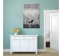 SZETQXUKP Fantastic Mr. Fox Poster, Good Luck Out There! Poster Decorative Painting Canvas Wall Posters And Art Picture Print Modern Family Bedroom Decor Posters 16x24inch(40x60cm)