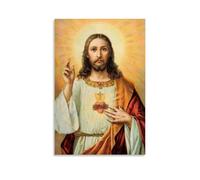 SZETQXUKP Holy And Kind Jesus Christian Religious Oil Painting Poster Poster Decorative Painting Canvas Wall Posters And Art Picture Print Modern Family Bedroom Decor Posters 24x36inch(60x90cm)