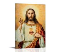 SZETQXUKP Holy And Kind Jesus Christian Religious Oil Painting Poster Poster Decorative Painting Canvas Wall Posters And Art Picture Print Modern Family Bedroom Decor Posters 20x30inch(50x75cm)