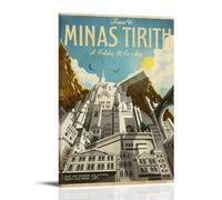 SZETQXUKP Minas Tirith from Lord of The Rings Poster Decorative Painting Canvas Wall Posters And Art Picture Print Modern Family Bedroom Decor Posters 08x12inch(20x30cm)