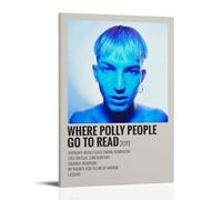 SZETQXUKP Music Album Polaroid Poster- Where Polly People Go to Read Poster Decorative Painting Canvas Wall Posters And Art Picture Print Modern Family Bedroom Decor Posters 20x30inch(50x75cm)