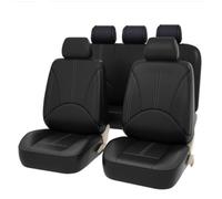 SZFCL Car Seat Cover Sets for Toyota Auris 2013-2018, 9 Pcs Waterproof Nonslip Breathable Leather Seat Cushion Protector,Black