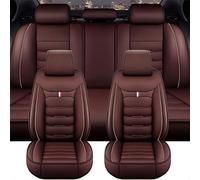 SZFCL Car Seat Covers Full Set for Toyota RAV4 Hybrid Prime 2019 2020 2021 2022 2023 2024 2025 2026, Leather Car Seat Cushion Cover Front Rear Protectors Waterproof Interior Accessories,Coffee