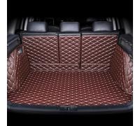 SZFCL Full Coverage Leather Car Boot Mat for Ford Kuga (CX482) Titanium/X/St Line 2019-2023 2024 2025, Cargo Storage Protector Tray Waterproof Anti-Scratch Non-Slip Trunk Pad,Coffee