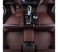 SZFCL Full Surround Leather Car Floor Mats for Mercedes Benz EQ EQA 250 300 350 EQB 250 300 350, Waterproof Floor Mat Front Rear Row Carpet Protection Set Liners,Coffee