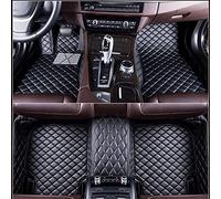 SZFCL Full Surround Leather Car Floor Mats for NISSAN Qashqai 06/2021-2023 2024 | J12, Waterproof Floor Mat Front Rear Row Carpet Protection Set Liners,Black