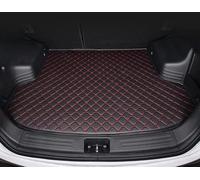 SZFCL Leather Car Boot Mat for BMW M4 competition 2020-2022 2023 2024 2025, Waterproof Anti-Scratch Non-Slip Trunk Pad, Cargo Tray Protector Liners Accessories,Black-Red