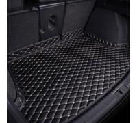 SZFCL Leather Car Boot Mat for Genesis GV70 Electric 2021-2023 2024, Waterproof Anti-Scratch Non-Slip Trunk Pad, Cargo Tray Protector Liners Accessories,Black-Beige-1