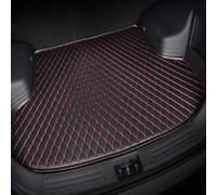 SZFCL Leather Car Boot Mat for Genesis GV70 Electric 2021-2023 2024, Waterproof Anti-Scratch Non-Slip Trunk Pad, Cargo Tray Protector Liners Accessories,Black-Red