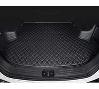 SZFCL Leather Car Boot Mat for Volkswagen Tiguan II Allspace 7-seat 2017-2023 2024 2025, Waterproof Anti-Scratch Non-Slip Trunk Pad, Cargo Tray Protector Liners Accessories,Black