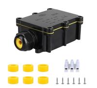 SZFUDIGO Waterproof IP68 Outdoor 2 Way Junction Box - Wire Range 4-15mm, Underground Electrical Box (1 Pack)