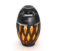 SZGMJIA Gejiaseller Led Flame Speakers, Flame Torch Atmosphere Speaker Bluetooth 4.2 Wireless Portable Outdoor HD Audio Waterproof Speaker with LED Flickers Warm Night Lights for iPhone/iPad/Android