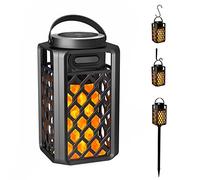 SZGMJIA Portable Bluetooth Speaker, Led Flame Torch Atmosphere Wireless Outdoor Speaker Bluetooth 5.0 HD Audio IP67 Waterproof with LED Flicker Warm Night Lights 2000mAh Battery for Travel Home Party