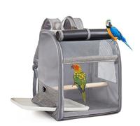 SZGTLDBE Portable Breathable Bird Backpacks Carriers with Removable Tray and Shade Cloth for Small Parrots Travel Cage