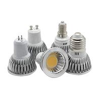SZHHFJJYP HHF LED Bulbs Lamps, 1pc Led Spotlight GU10 LED 9W 12W Dimmable Aluminum Body Led Bulb 9W 12W COB G5.3 E14 E27 LED Lamp AC 110V 220V 240V (Color : Cold White, Size : GU10 9W)