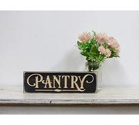 SZHMZ Pantry Sign, Metal, 4x16 Inch, Retro Style, Color: As Shown, Kitchen, Cafe, Bar, Wall Decor