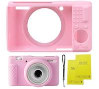 SZHSYJY Camera Case for Sony ZV-1F/ ZV-1 II/ZV-1M2 Digital Camera,ZV1F Soft Silicone Protective Bag,Anti-Scratch Slim Fit Soft Sleeve with ZV1 F Screen Protector and Strap Wrist. (Pink)
