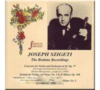 Szigeti, Joseph - Brahms Recordings