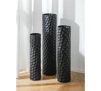Sziqiqi Black Large Floor Vase: 70/60/50cm Tall Vases Floor Standing for Living Room - Oversized Flower Vase Set of 3 - Metal Home Decor Tall Large for Bedroom Kitchen Fireplace Corner