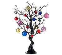 Sziqiqi Easter Twig Tree - 58cm Tall Artificial Halloween Tree, Decorative Christmas Wishing Tree Tabletop Centerpiece for Wedding Birthday Thanksgiving Party Indoor and Outdoor Fake Trees, Black