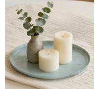 Sziqiqi Green Decorative Tray Round, 28cm, for Coffee Table