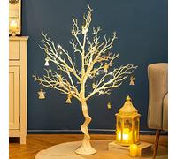 Sziqiqi Ornament Display Tree White Artificial Trees 3.4FT Tall Fake Decorative Manzanita Tree for Table Centerpiece Wedding Party Birthday Garden Christmas Decorations