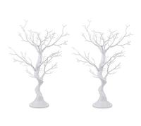 Sziqiqi White Twig Tree for Wedding, Easter, Christmas Centerpieces - Artificial Tabletop Decoration for Birthday Party, 58cm