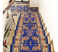 SZITW Non Slip Stair Treads for Wooden Steps Bullnose Stair Runner Mats Washable Reusable Carpet Stairs Rugs,3pcs 80x24cm/31.5x9.4in,A