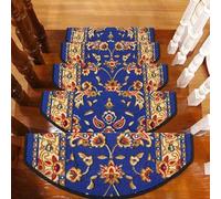 SZITW Non Slip Stair Treads for Wooden Steps Bullnose Stair Runner Mats Washable Reusable Carpet Stairs Rugs,1pcs 100x24cm/39.4x9.4in,B