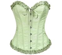SZIVYSHI Halloween Overbust Corset Top - Foam Green - XL