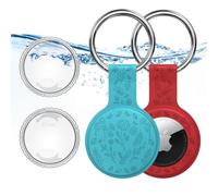 SZJCLTD 2 Pack for Apple AirTag Holder,for Air Tag 2nd &1st Genaretion,Waterproof GPS Tracker Air Tag Keychain with Cover Anti-Scratch Silicone for Air-Tag Case for Pets,Kids,Luggages