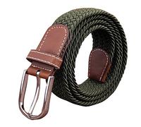 SZJH Mens Belt Casual Braided Elastic Fabric Woven Stretch Elasticated Belts