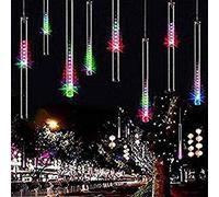 SZJH Meteor Shower Rain Lights,Drop/Icicle Snow Falling Raindrop 30cm 8 Tubes Waterproof Cascading Lights for Wedding Xmas Home Decor