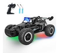 SZJJX Remote Control Car for Kids 3 4 5 6 7+, 20 KM/H High-Speed RC Cars with LED Lights, 2.4GHz 2WD Monster Truck Toys, Rechargeable RC Car, Toy Cars for Girls Boys, Christmas & Birthday Gifts -Black