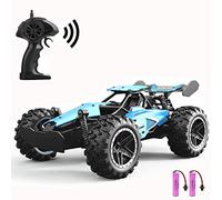 SZJJX Remote Control Cars - 2.4GHz High-Speed RC Car for Kids, 15KM/H+ 2WD Off-Road Car with 2 Rechargeable Batteries, Electric Remote Control Truck Toy for Boys & Girls Gifts (Blue)