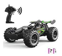 SZJJX Remote Control Cars - 2.4GHz High-Speed RC Car for Kids, 15KM/H+ 2WD Off-Road Remote Control Car with 2 Rechargeable Batteries, Electric Remote Control Truck Toy for Boys & Girls Gifts (Green)