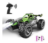 SZJJX Remote Control Cars for Kids Age 3 4 5 6 7+,2.4Ghz RC Car with LED Lights,15+ KM/H High Speed RC Monster Trucks for Boys Toys,2WD Toy Car for Christmas Birthday Girls Boys Gifts Gray Green